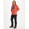 imageMARMOT Mens Coastal Hoody  Hooded Sweatshirt with Screen Printed Graphic Jersey Lined Hood and Kangaroo PocketPicante Heather