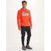imageMARMOT Mens Coastal Hoody  Hooded Sweatshirt with Screen Printed Graphic Jersey Lined Hood and Kangaroo PocketRed Sun