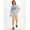imageMARMOT Mens Coastal Hoody  Hooded Sweatshirt with Screen Printed Graphic Jersey Lined Hood and Kangaroo PocketSleet Heather