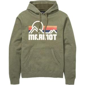 imageMARMOT Mens Coastal Hoody  Hooded Sweatshirt with Screen Printed Graphic Jersey Lined Hood and Kangaroo PocketNori Heather