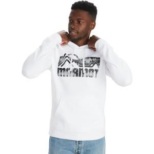 imageMARMOT Mens Coastal Hoody  Hooded Sweatshirt with Screen Printed Graphic Jersey Lined Hood and Kangaroo PocketWhite