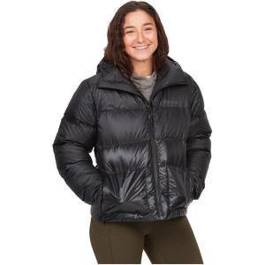 imageMARMOT Womens Guides Down Puffer Jacket with Hood 700fill InsulatedShiny Black