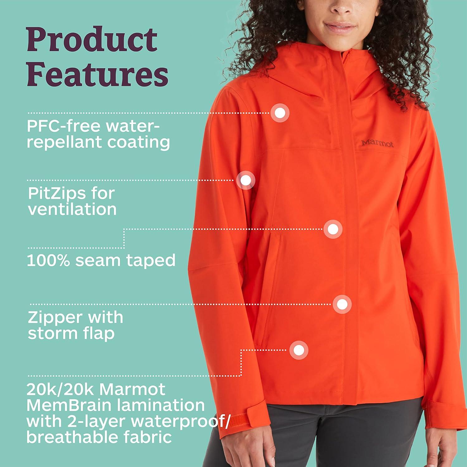 imageMARMOT Womens PreCip ECO JacketOrange