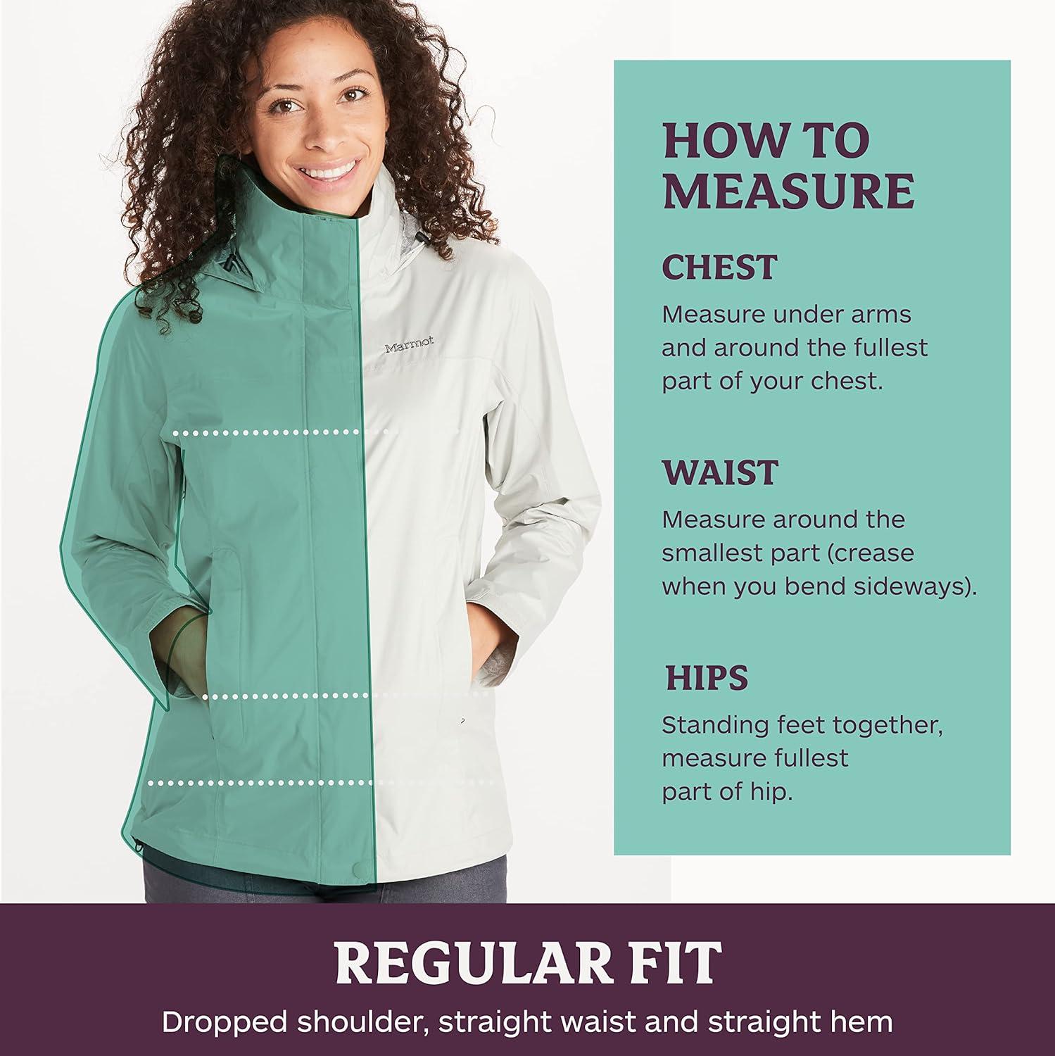 imageMARMOT Womens PreCip Rain Jacket  Lightweight WaterproofAtomic Blue