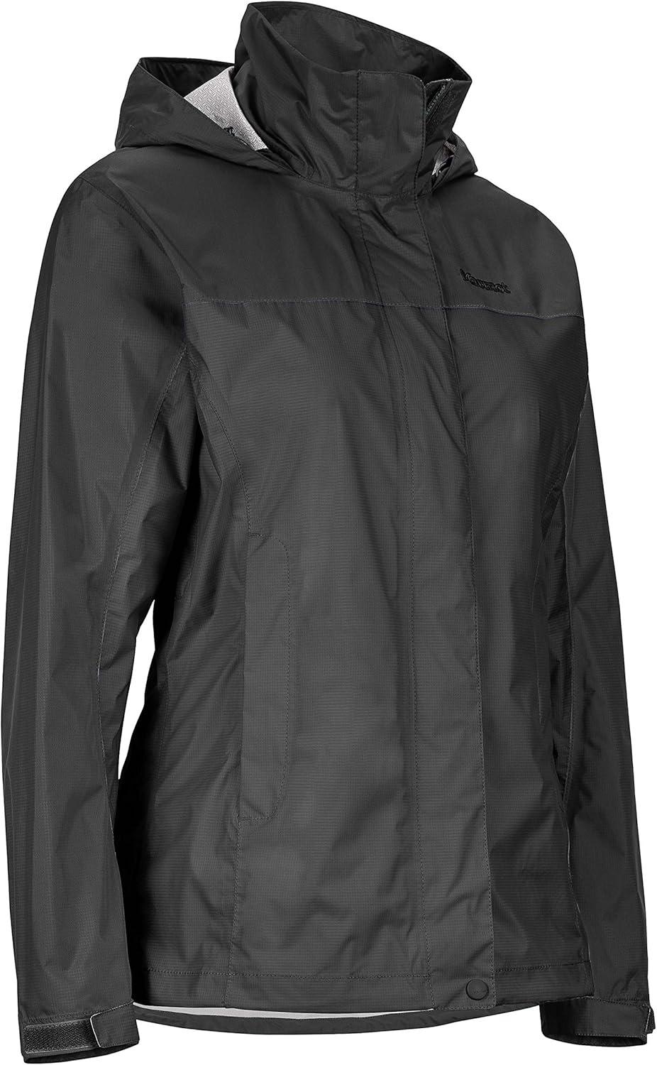 imageMARMOT Womens PreCip Rain Jacket  Lightweight WaterproofJet Black