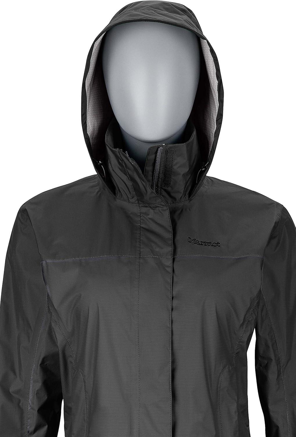 imageMARMOT Womens PreCip Rain Jacket  Lightweight WaterproofJet Black