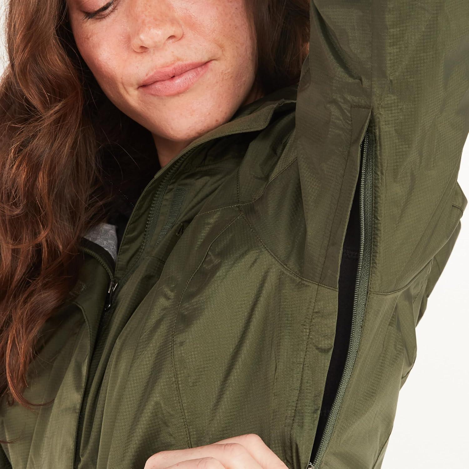 imageMARMOT Womens Precip Eco Lightweight ampamp Waterproof Rain JacketNori  Latest Collection