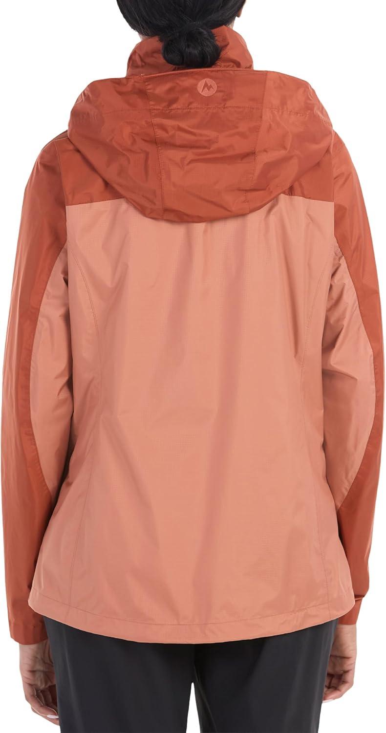imageMARMOT Womens Precip Eco Lightweight ampamp Waterproof Rain JacketSunburnAuburn  Latest Collection