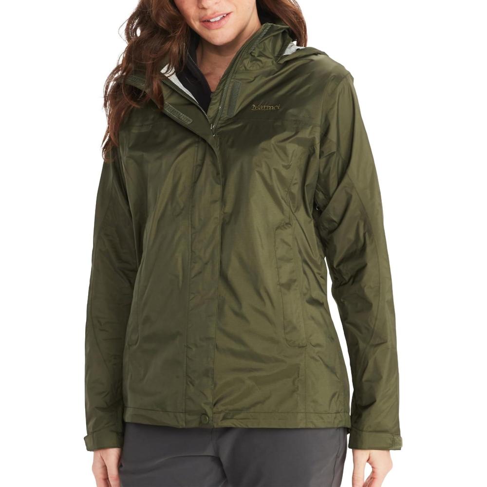 imageMARMOT Womens Precip Eco Lightweight ampamp Waterproof Rain JacketNori  Latest Collection