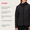 imageMARMOT Womens Drop Line FullZip HoodyBlack Heather