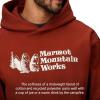 imageMARMOT Mens MMW Hoody  Hooded Sweatshirt with Screen Printed Graphic DoubleLayer Hood and Kangaroo PocketPecan