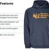 imageMARMOT Mens MMW Hoody  Hooded Sweatshirt with Screen Printed Graphic DoubleLayer Hood and Kangaroo PocketThunderhead