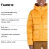 imageMARMOT womens Womens Guides Down Puffer Jacket With Hood 700fill InsulatedGolden Sun