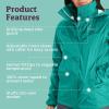 imageMARMOT Womens Precip Eco Waterproof Rain JacketGreen Garnet
