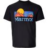 imageMARMOT Mens Coastal ShortSleeve TShirt  Screen Printed Graphic on Soft Breathable EcoFriendly CottonPoly BlendBlack