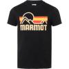 imageMARMOT Mens Coastal ShortSleeve TShirt  Screen Printed Graphic on Soft Breathable EcoFriendly CottonPoly BlendBlack