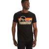 imageMARMOT Mens Coastal ShortSleeve TShirt  Screen Printed Graphic on Soft Breathable EcoFriendly CottonPoly BlendBlack