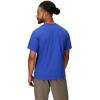 imageMARMOT Mens Coastal ShortSleeve TShirt  Screen Printed Graphic on Soft Breathable EcoFriendly CottonPoly BlendOxide Blue