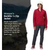 imageMARMOT Womens Rocklin 12 Zip Jacket  Classic Warm Lightweight 100Weight Fleece LayerRed Mulberry