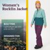 imageMARMOT Womens Rocklin Full Zip Fleece JacketBlue AgaveDark Jungle
