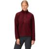 imageMARMOT Womens Drop Line 12 Zip Pullover Jacket  Lightweight Breathable 100Weight Sweater FleeceAcai Berry Heather