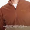 imageMARMOT Mens Rocklin 12 Zip Jacket  Classic Warm Lightweight 100Weight Fleece LayerAuburnLight Oak