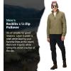 imageMARMOT Mens Rocklin 12 Zip Jacket  Classic Warm Lightweight 100Weight Fleece LayerOlive Grove