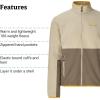 imageMARMOT Mens Rocklin FullZip Jacket  Classic Warm Lightweight 100Weight Fleece LayerShale GreyClaystone