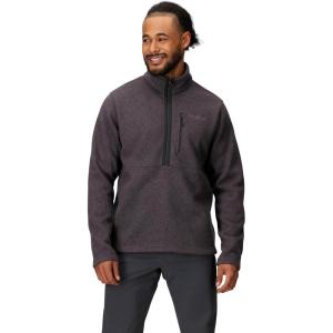 imageMARMOT Mens Drop Line 12 Zip Fleece JacketBlack Heather