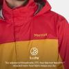imageMARMOT Mens Precip Eco Waterproof Rain Jacket  100 Recycled Breathable Lightweight Packable RaincoatTeam RedGolden Sun  Latest Collection