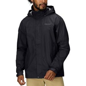 imageMARMOT Mens Precip Eco Waterproof Rain Jacket  100 Recycled Breathable Lightweight Packable RaincoatBlack  Latest Collection