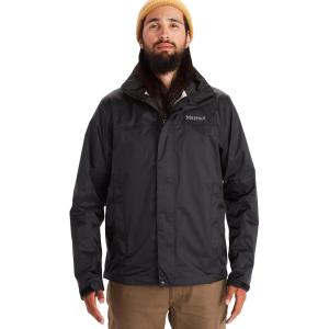 imageMARMOT Mens Precip Eco Waterproof Rain Jacket  100 Recycled Breathable Lightweight Packable RaincoatBlack 1