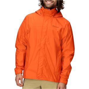 imageMARMOT Mens Precip Eco Waterproof Rain Jacket  100 Recycled Breathable Lightweight Packable RaincoatRed Sun  Latest Collection
