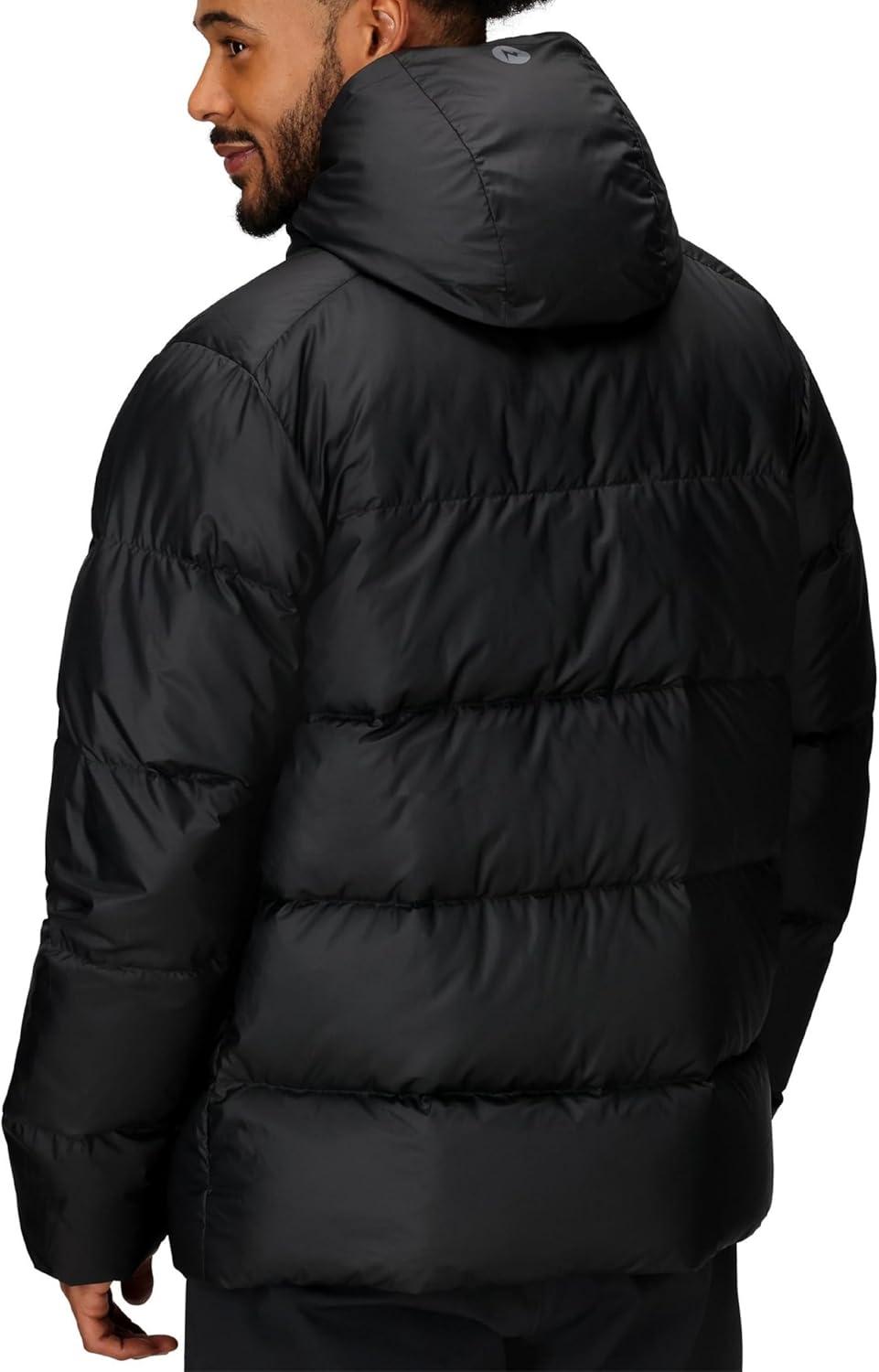 imageMARMOT mens Guides Down Hoody  Down Filled Water Resistant Puffer Jacket With HoodBlack