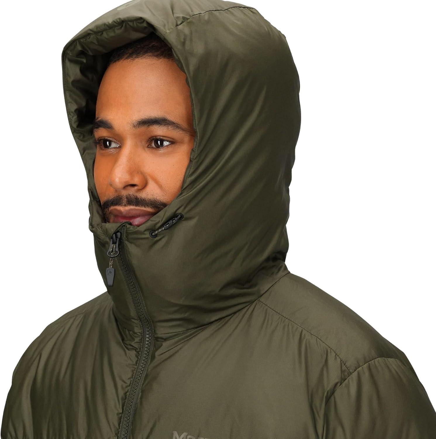 imageMARMOT mens Guides Down Hoody  Down Filled Water Resistant Puffer Jacket With HoodRosin GreenOlive Grove